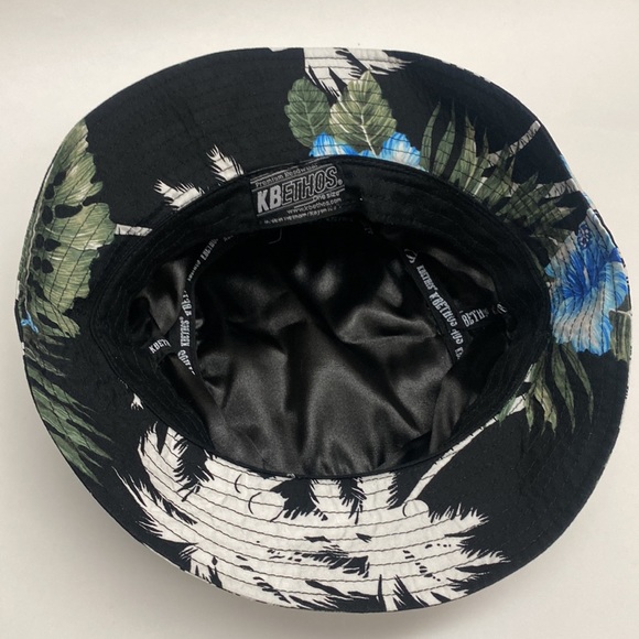 KB Ethos Bucket Hat Tropical Print Kansas City Logo - Picture 4 of 5